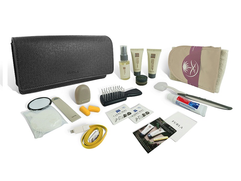  The Furla amenity clutch has embodied the brand ethos and heritage offering a unique design especially for the female traveler today. 