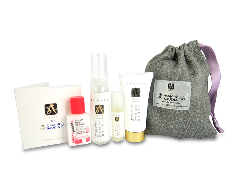  Apsara items have been carefully selected so you can let yourself unwind and relax during your flight.